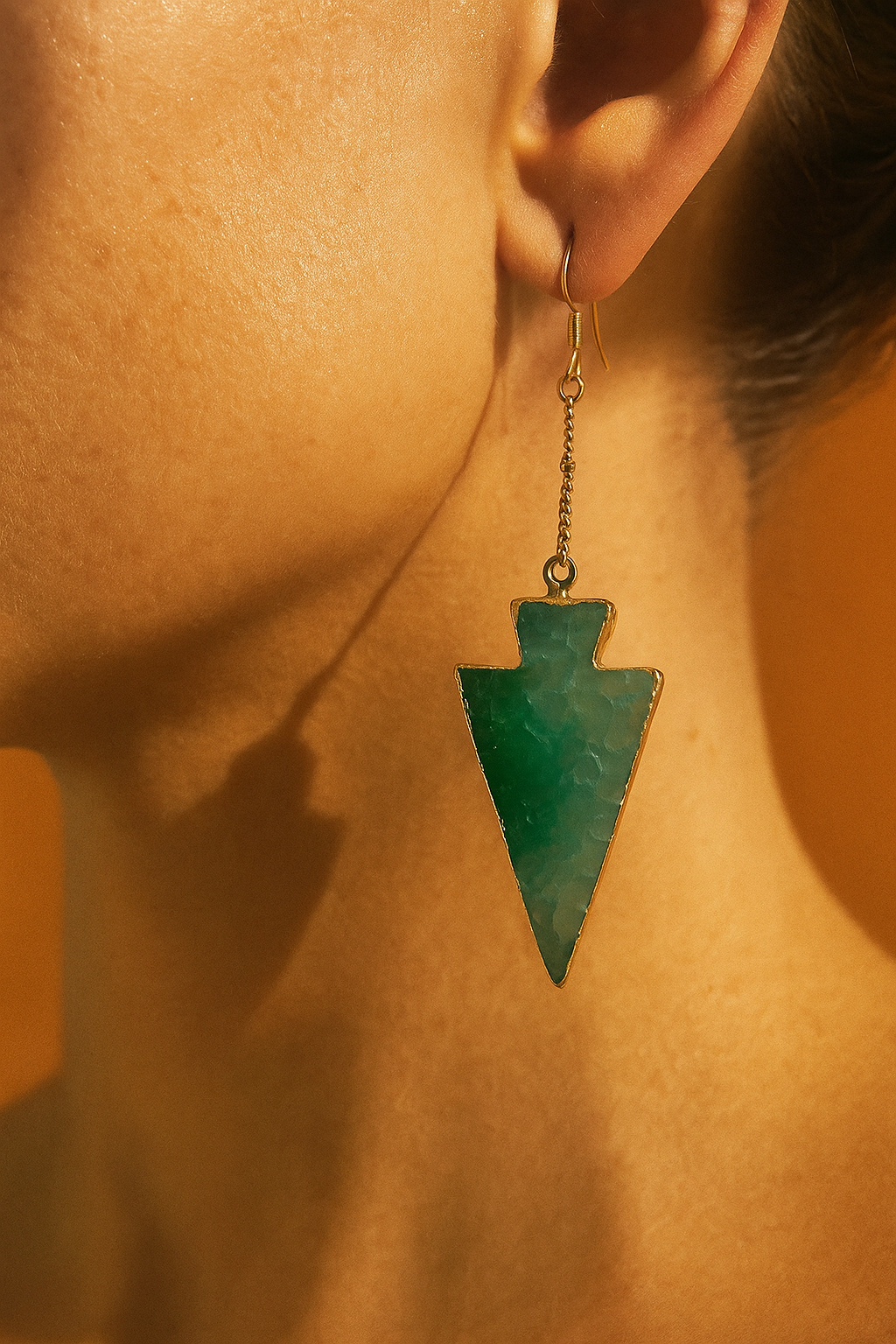 Emiliana Earrings - amber + clay