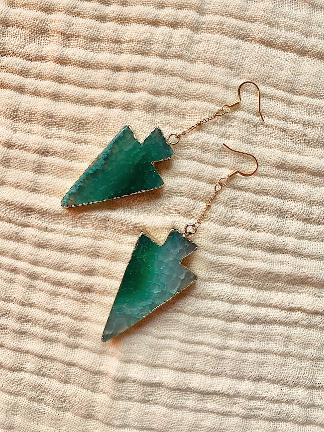 Emiliana Earrings - amber + clay